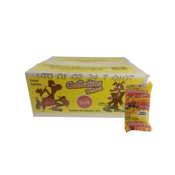 Galletas Tincho Vainilla por 60 unid. por 20 grs.