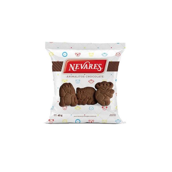 Galletas Nevares Animalitos Chocolate por 45 grs.