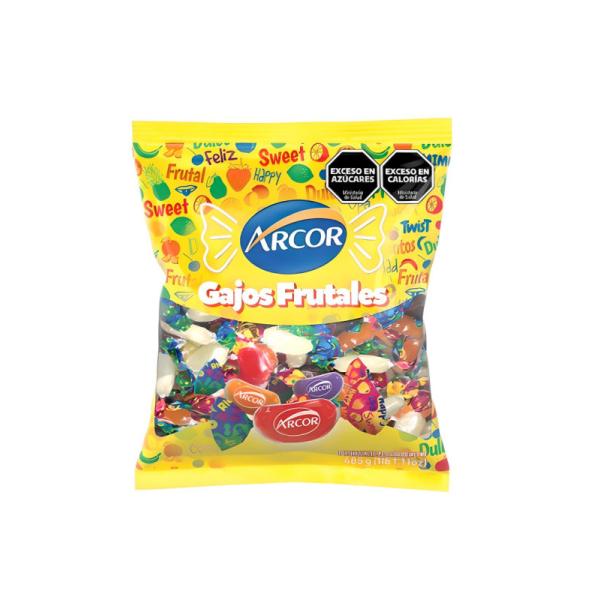 Caramelos Duros Arcor Gajos Frutales por 485 grs.