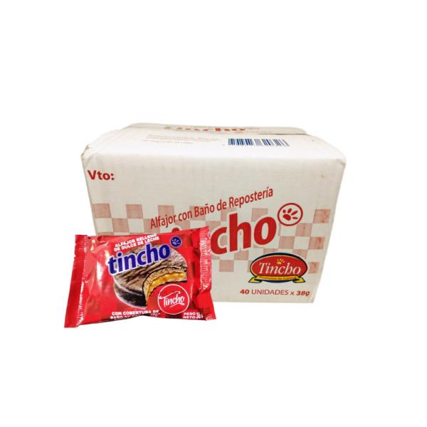 Alfajor Tincho Negro por 40 unid. por 38 grs.