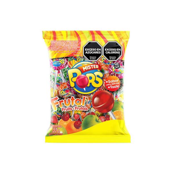 Chupetín Mr. Pops Frutal por 125 grs.