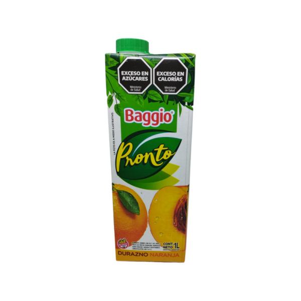 Jugo Baggio Durazno/Naranja por 1 lts.