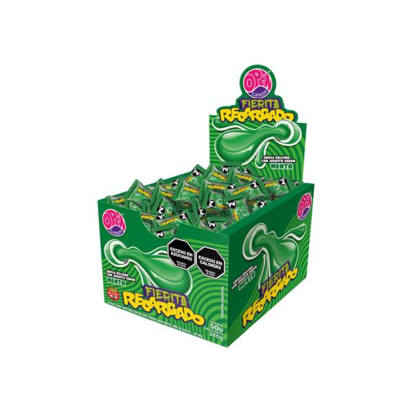 Chicle Globo fierita Recargado Menta por 50 unid. por 5.2 grs.