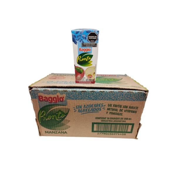 Jugo Baggio Sin Azúcar Manzana por 18 unid. por 200 cc.