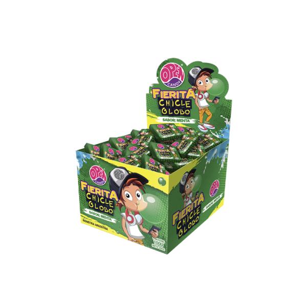 Chicles Globos Fierita Menta por 100 unid. por 3 grs.