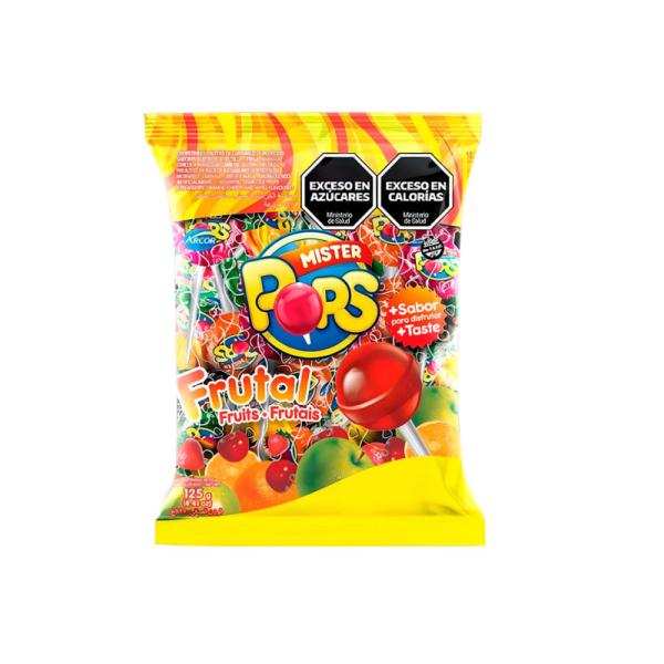 Chupetín Mr Pops Frutal Surtidos por 50 unid. por 12 grs.
