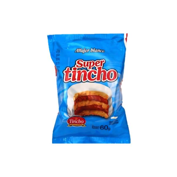 Alfajor Super Tincho Blanco por 60 grs.