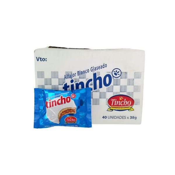 Alfajor Tincho Blanco por 40 unid. por 38 grs.