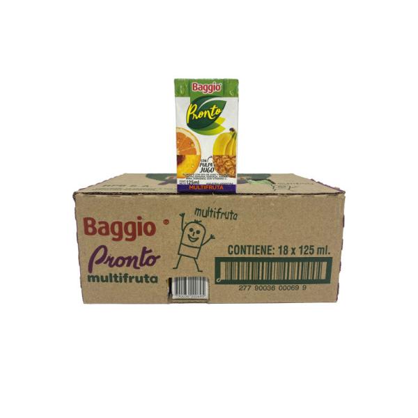Jugo Baggio Pronto Junior Multifruta por 18 unid. por 125 cc.