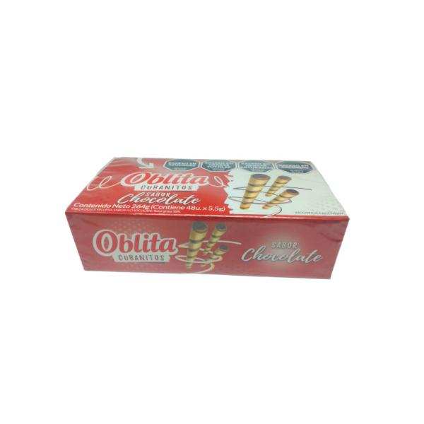 Cubanito Oblita de Chocolate por 48 unid. por 5.5 grs.