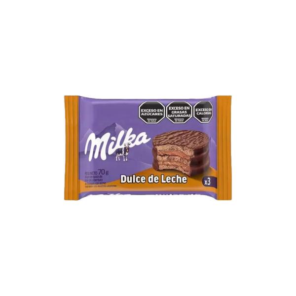 Alfajor Milka Triple Dulce de Leche por 70 grs.