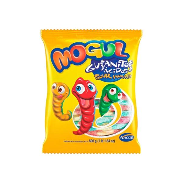 Gomas Mogul Gusanitos Ácidos por 500 grs.