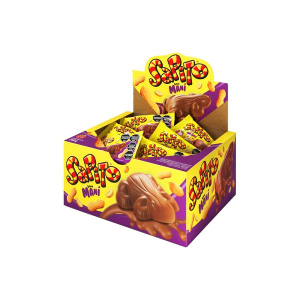 Chocolates Sapito Maní por 24 unid. por 10 grs.