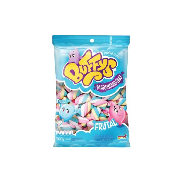 Malvaviscos Buffys Twist Frutal por 200 grs.