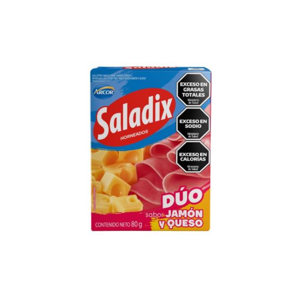 Galletas Saladix Dúo Jamón y Queso por 80 grs.