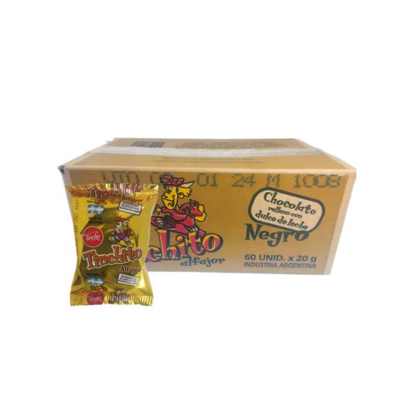 Alfajor Tinchito Negro por 60 unid. por 20 grs.