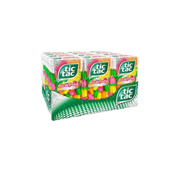 Pastillas Tic Tac Mix de Frutas por 12 unid. por 16 grs.