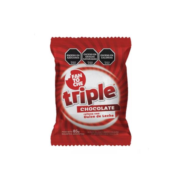Alfajor Fantoche Triple Chocolate por 85 grs.