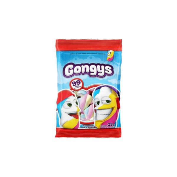 Malvaviscos Marshmallow Gongys Vainilla Trenza por 28 grs.
