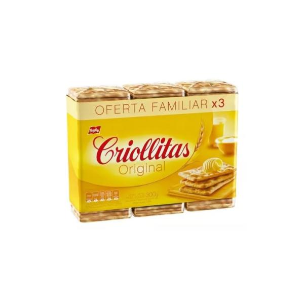 Galletas Criollitas por 3 unid. por 100 grs.