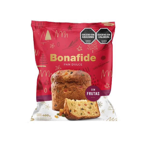 Pan Dulce Bonafide con Frutas por 400 grs.