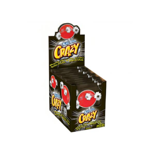 Chupetín Bull Dog Crazy + Polvo Multifrutas por 10 unid. por 40 grs.
