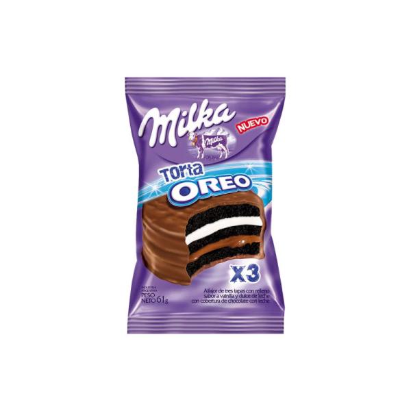 Alfajor Milka Torta Oreo con Dulce de Leche por 61 grs.